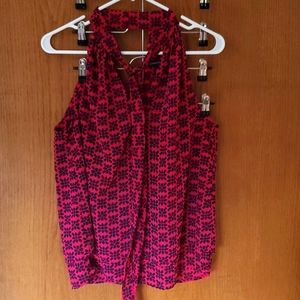 Banana Republic Halter-Style Blouse with Neck Tie